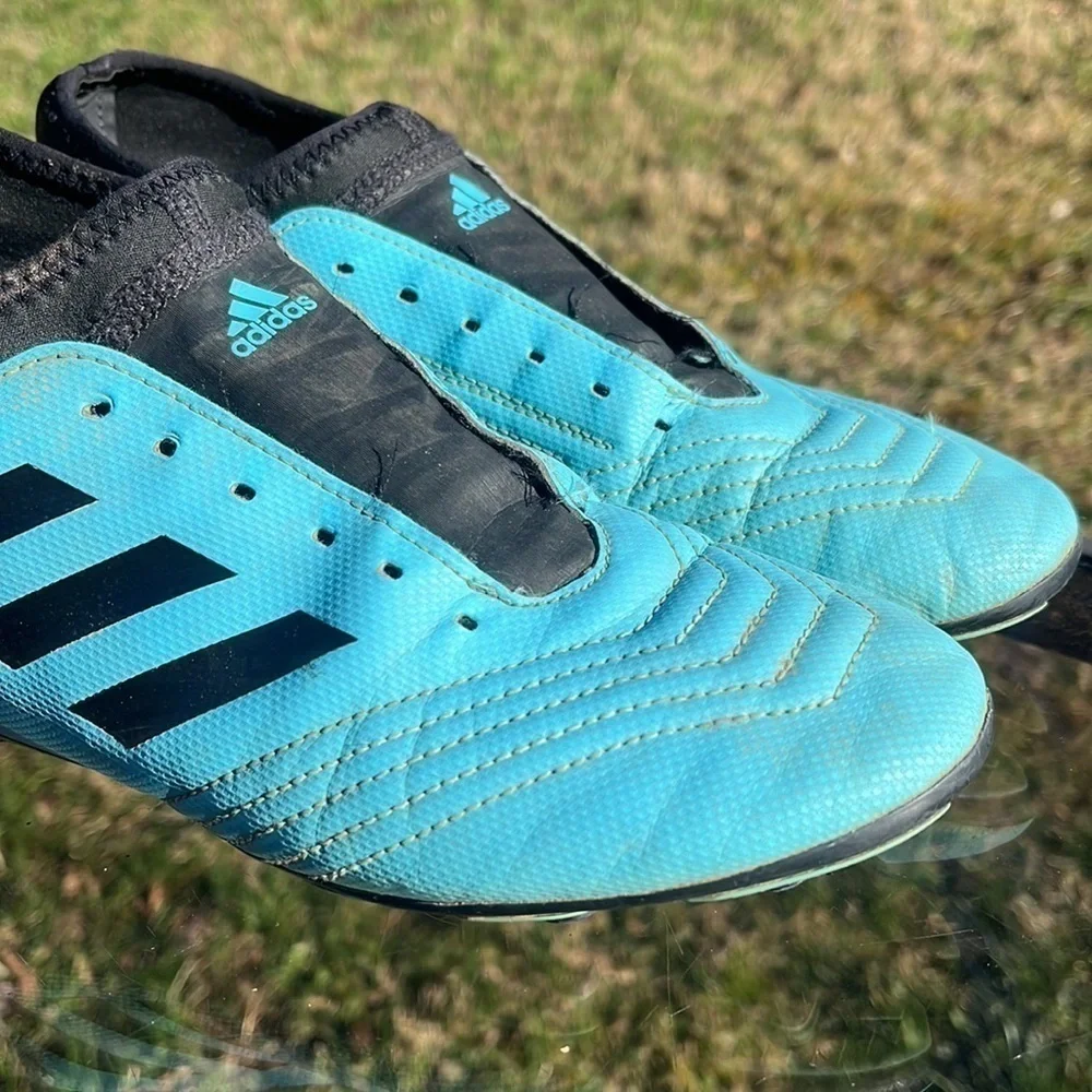 Adidas Youth Predator 19.3 FG - Bright Cyan/Black Soccer Cleats